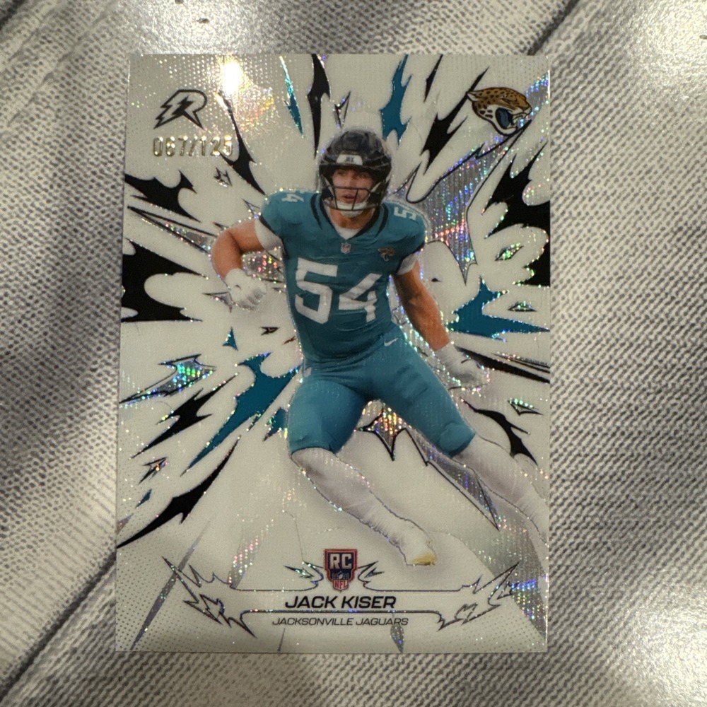 Topps Resurgence Jack Kiser RC White Surge /125 #143 Jaguars